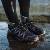 Salomon SPEEDCROSS PEAK, Zapatos de senderismo para Mujer, Black Nightshade Orchid Petal, 39 1/3 EU