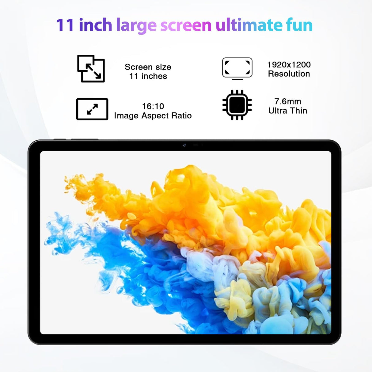 DOOGEE T30S Tableta Android 14, 2.4K 11 Pulgadas, 16GB RAM + 256GB ROM/TF 1TB, 5G WiFi, 13MP+8MP, 8580mAh, Widevine L1 Gaming, Negro