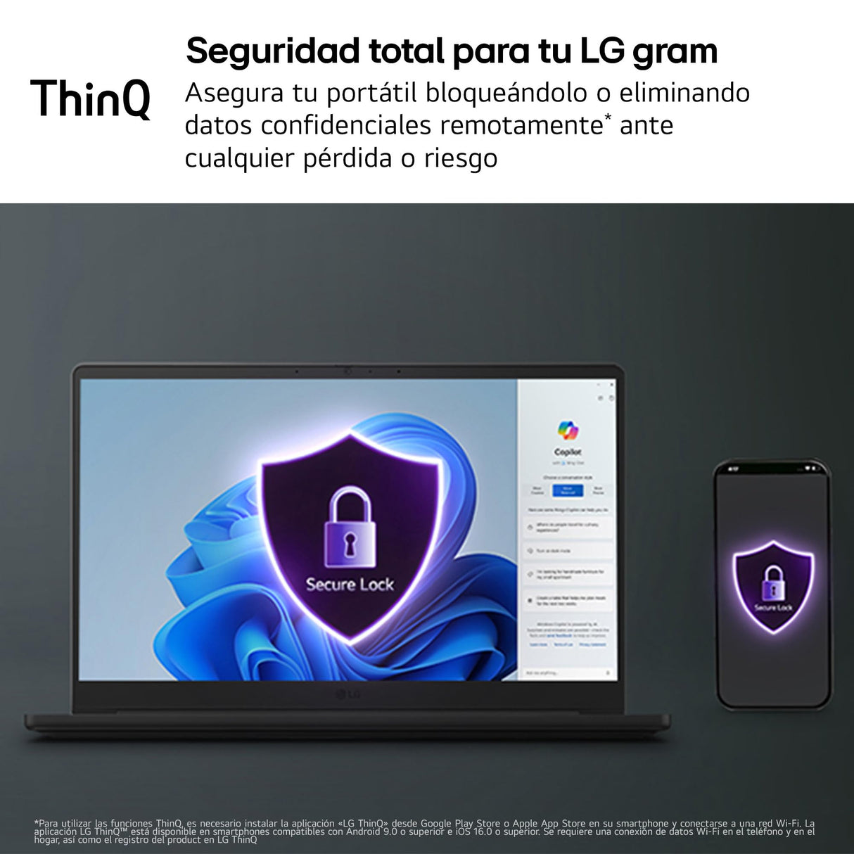 LG gram 16U55U-G.AU88BN - Ordenador Portátil Ultraligero de 16" Ryzen AI 7 445, 32 GB RAM, 1 TB SSD, AMD Radeon Graphics, IPS Antirreflejo, 1800g, 26 h, Windows 11, Teclado ES, Negro carbón