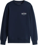 Tommy Hilfiger Sudadera Hombre Stacked Regular Fit, Azul (Desert Sky), M