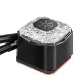 SilverStone Technology IceGem 240P, Refrigerador líquido ARGB AIO de 240mm con 2 Ventiladores ARGB de 120mm, SST-IG240P-ARGB