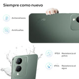 VIVO Y17s, Smartphone 4 GB RAM + 128 GB ROM, Triple cámara de 50 MP, Batería de 5000 mAh, Pantalla HD+ de 6,56” de Alto Brillo, Resistencia al Agua IP54, Cuerpo Fino 2.5D, Teléfono móvil Android 13