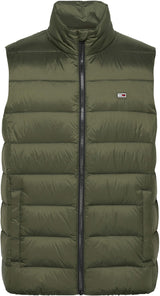 Tommy Jeans Chaleco Hombre Down ligero, Verde (Fatigue Green), XXL