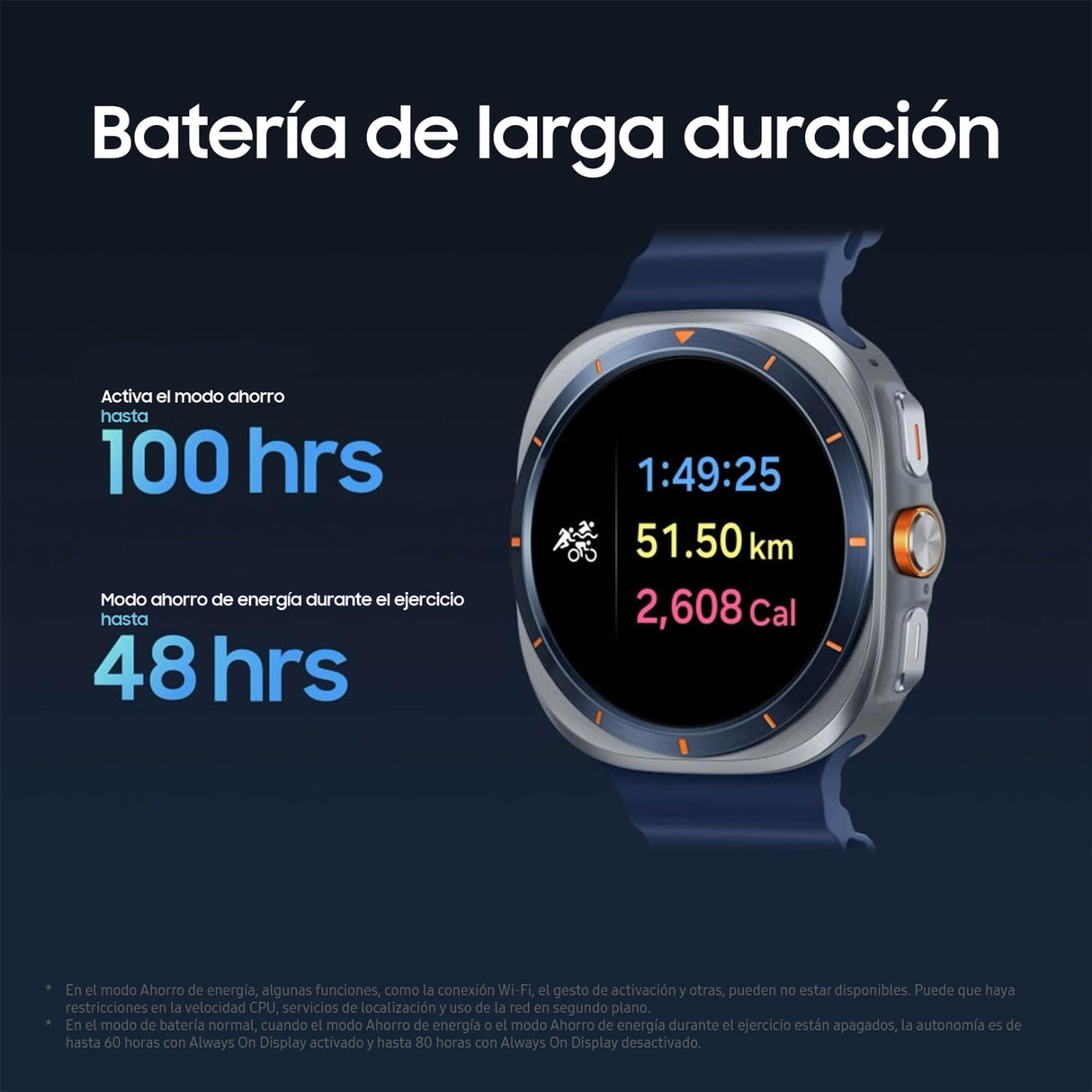 Samsung Galaxy Watch Ultra 2025 47mm - Smartwatch LTE con IA, Titanio, Botón Personalizable, Control de Salud, Garantía del Fabricante 3 Años + 1 año Extra, Plata Titanio (Versión española)