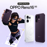 OPPO Reno16 5G Teléfono 8+256GB 6000mAh 120Hz 50MP, Pop White