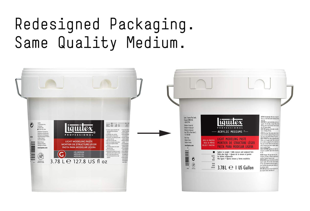 Liquitex Basics Matt Aditivos, acrílico, pasta para modelar ligera, 3.78 l