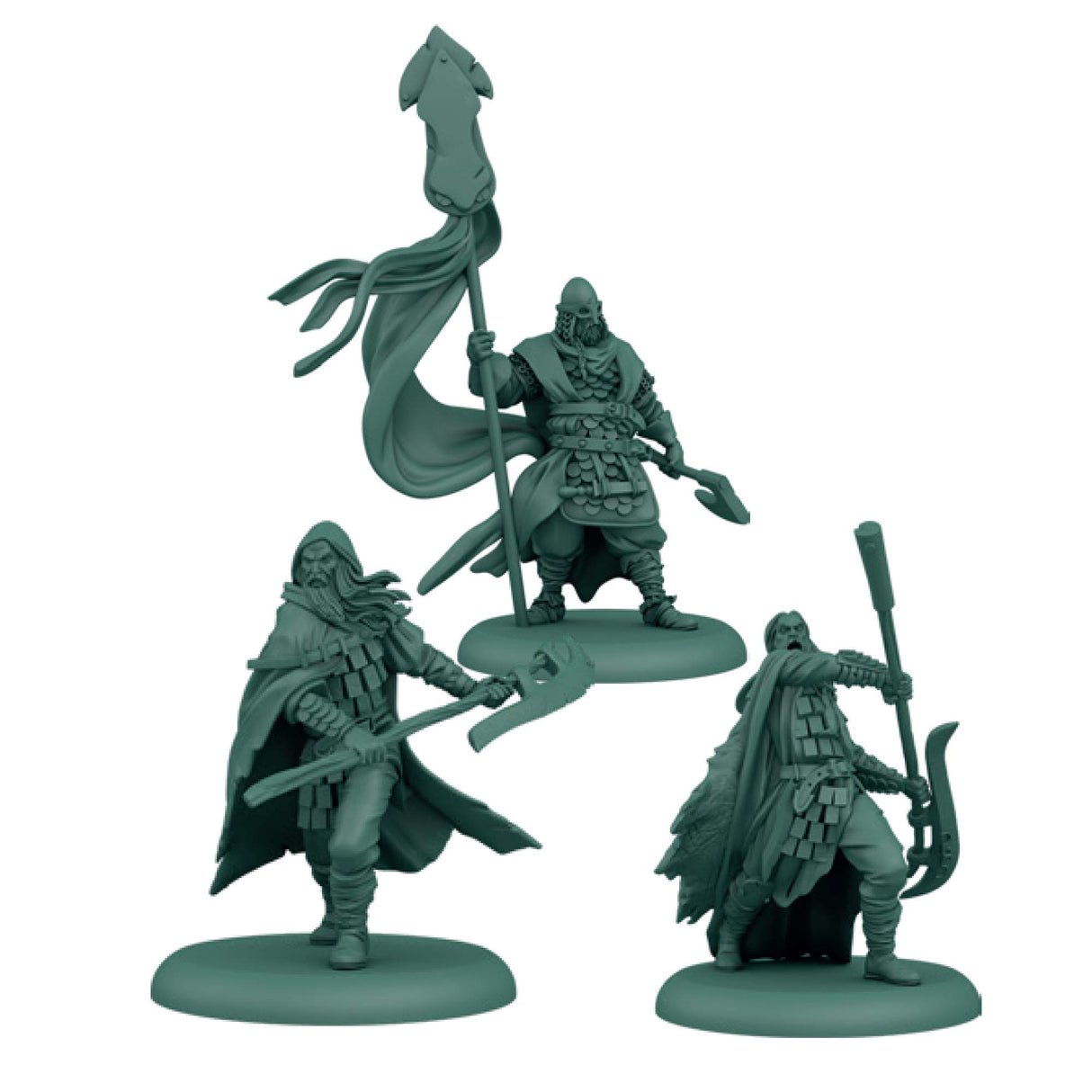 Una canción del Hielo y el Fuego: Juego de miniaturas de Mesa – House Greyjoy Starter Set Estrategia en Miniatura para Adolescentes y Adultos Mayores de 14 años para 2 Jugadores
