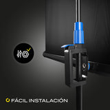 OVERMAX Tripod Screen 60” Pantalla de proyección con trípode de 60 Pulgadas, 116 × 87 cm, Tres Patas, Ajuste de Altura de Pantalla y trípode, retracción automática de Pantalla con Resorte