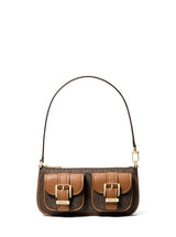 Michael Kors SM Conv POUCHETTE, Hand Bag Women, Brn/Acorn, One Size