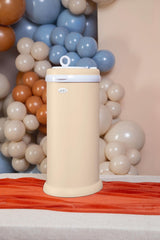 Ubbi Stainless Steel Nappy Pail, Odor Locking, No Special Bag Required, Award-Winning, Registry Must-Have, Oat Milk