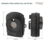 Technaxx Cámara para grabación en cámara Lenta con micrófono Incorporado Altavoz y Capacidad de grabación en Modo FullHD alimentación de la batería Varios Modos de Funcionamiento ТХ-164