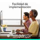Logitech Zone 305 for Business, auriculares inalámbricos Bluetooth con micrófono, para Microsoft Teams, compatible con Windows, Mac, Chrome, Linux, iOS, iPadOS, Android - Negro