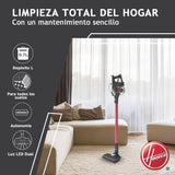 Hoover HF300 Home, HF322TH Aspiradora sin Cable, sin Bolsa, 3 en 1, Escoba, de Mano y Vertical, Rodillo 2 en 1 Suelos y Alfombras, Autonomía 40 min, Color Azul