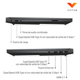 HP Victus 15-fb3021ns - Ordenador portátil Gaming de 15.6" FHD (AMD Ryzen 5-8645HS, 16GB RAM, 512GB SSD, NVIDIA GeForce RTX 3050, Sin Sistema Operativo) Gris - Teclado QWERTY Español