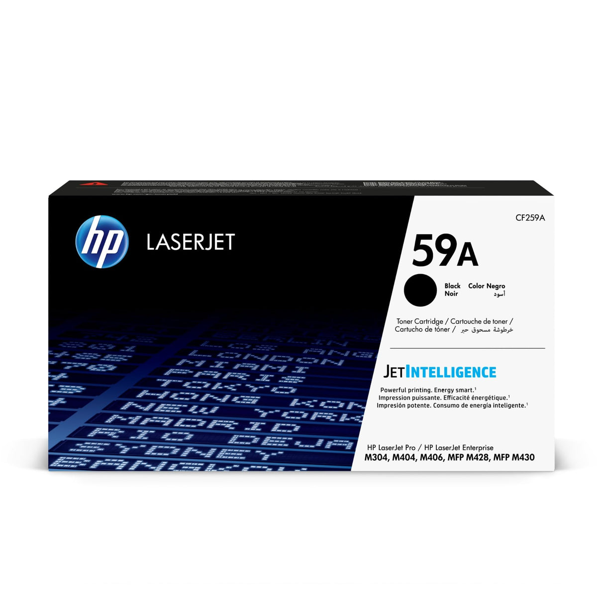 HP 59A CF259A, Negro, Cartucho Tóner Original, de 3.000 páginas, para impresoras HP LaserJet Pro M404n, M404dn, M404dw, MFP M428dw, MFP M428fdn, MFP M428fdw y M304a
