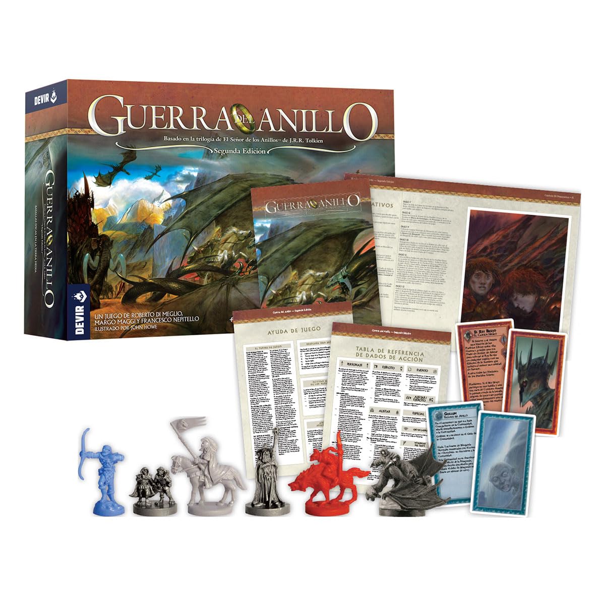 Devir - Guerra del Anillo, Guerreros de la Tierra Media, Juego de Mesa, Juego de Mesa de Estrategia, Juego de Mesa para Expertos (BGUERRA)