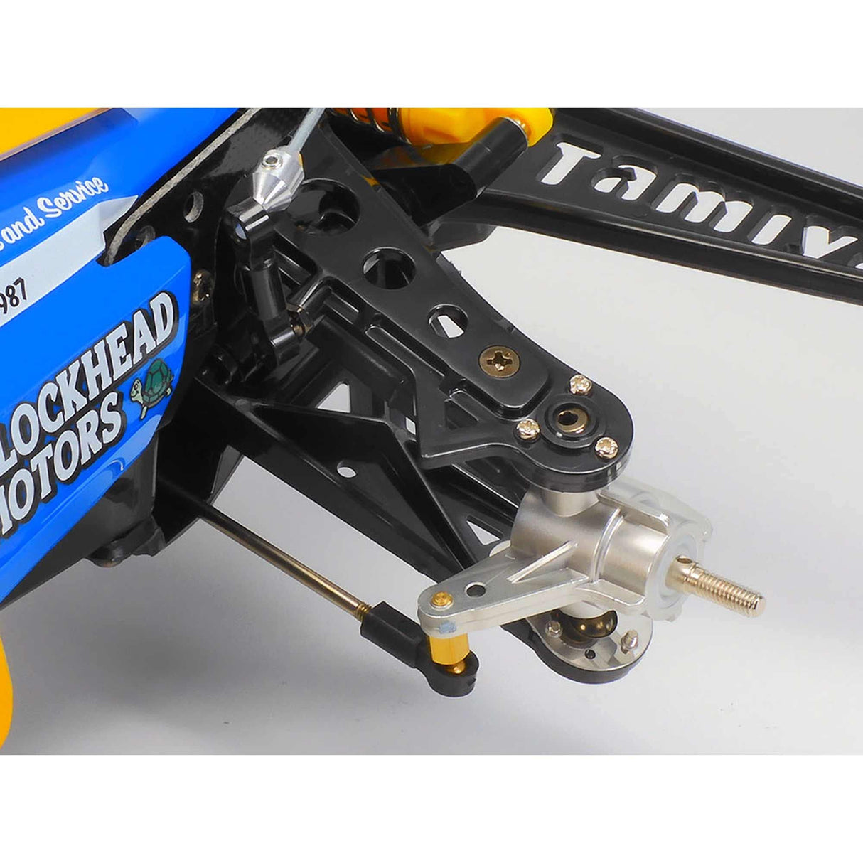 Tamiya 58710 1:10 RC Hotshot II Blockhead Motors - Coche teledirigido, vehículo RC, modelismo, Kit para Montar, Hobby, Bricolaje, Azul Claro