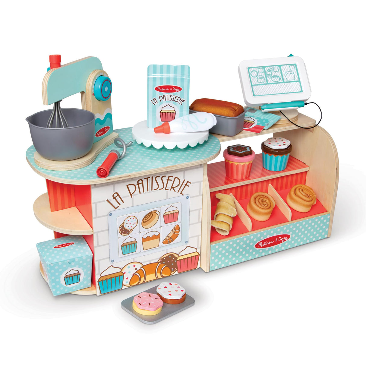 Melissa & Doug – Panadería La Patisserie de Madera (39 Piezas) - Certificados FSC
