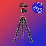 JOBY GorillaPod 3K Pro Kit MII, Trípode Profesional Flexible de Aluminio con Rótula, Placa QR, Fabricado en Italia, para Cámaras CSC, Sin Espejo, Capacidad de Carga 3 kg, 6.6 LB, J91566-BWW