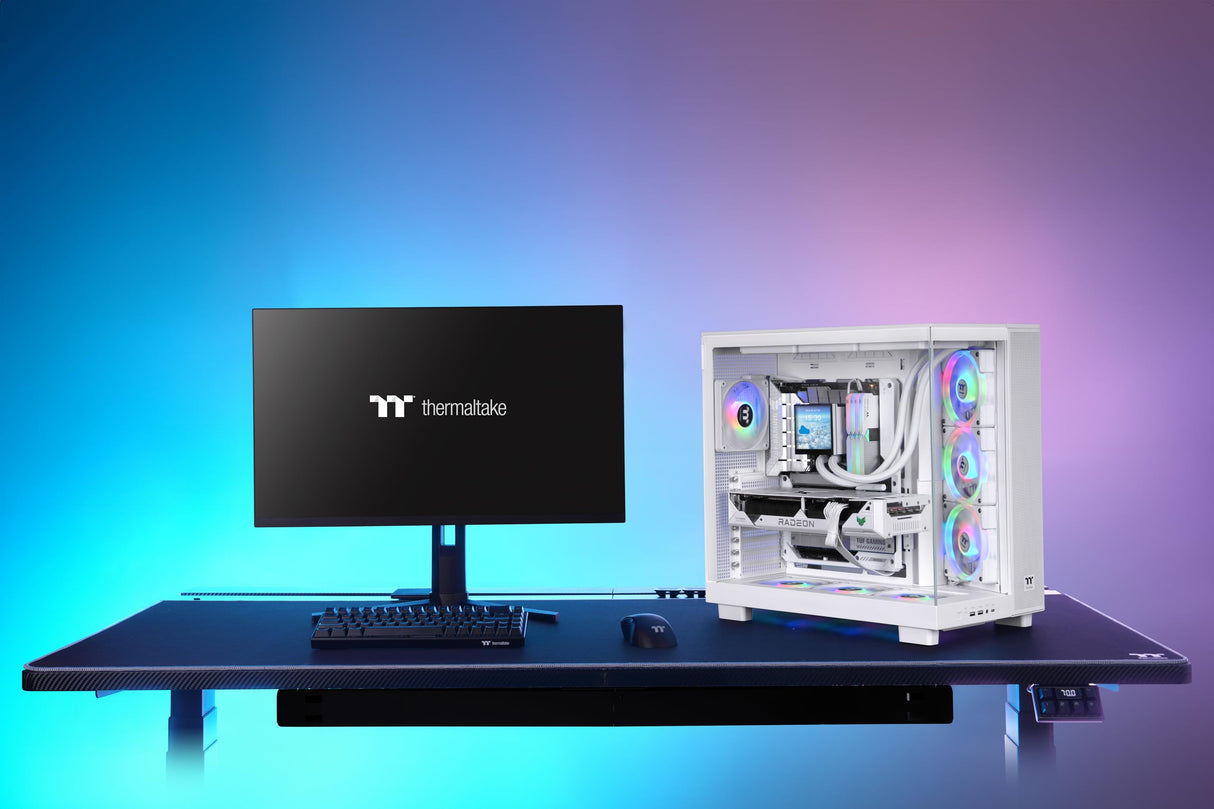 Thermaltake View 380 XL TG ARGB | Mid Tower Chassis | Blanco Nieve