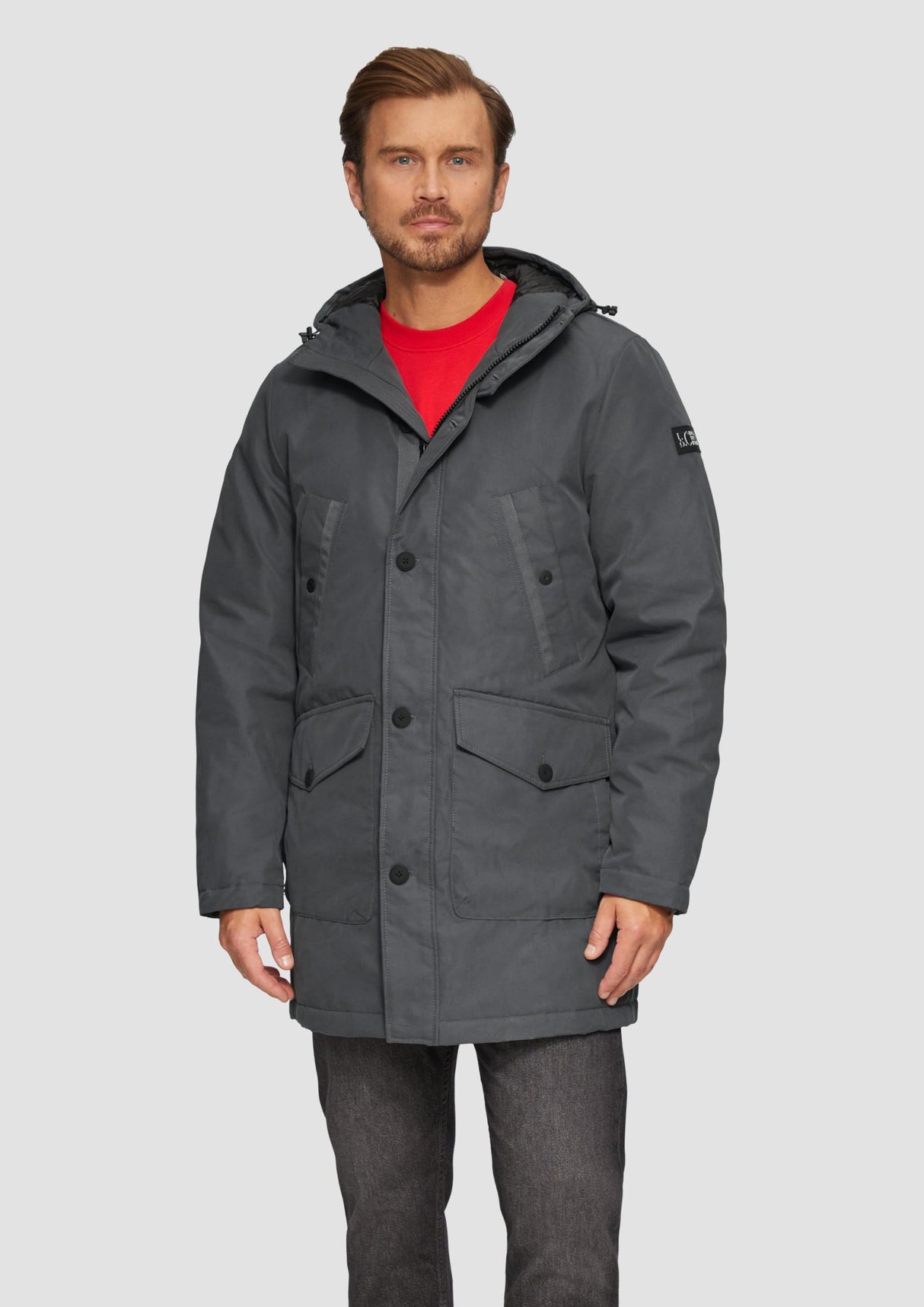 s.Oliver 2150401 Parka con Capucha, 9581, L Hombres