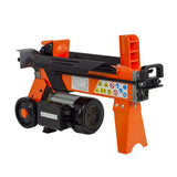 Forest Master FM5D-TC Partidor de Troncos Eléctrico de 5 Toneladas - Tiempo de Ciclo de 9 Segundos - Prellenado y Listo para Usar - Cumple con UKCA/CE - Incluye Banco de Trabajo y Protección