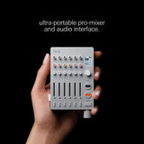 Teenage Engineering TX–6 Mezclador portátil con 6 canales estéreo e interfaz de audio USB con batería recargable de 8 horas, midi BLE y USB, compatible con iOS