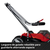 Einhell Cortacésped a batería GE-CM 36/33 Li Kit Power X-Change (36 V, 33 cm ancho de corte, hasta 250 m², 30L bolsa recolectora, 25-65 mm altura de corte, con 2x 2,5 Ah baterías + 2x cargadore)