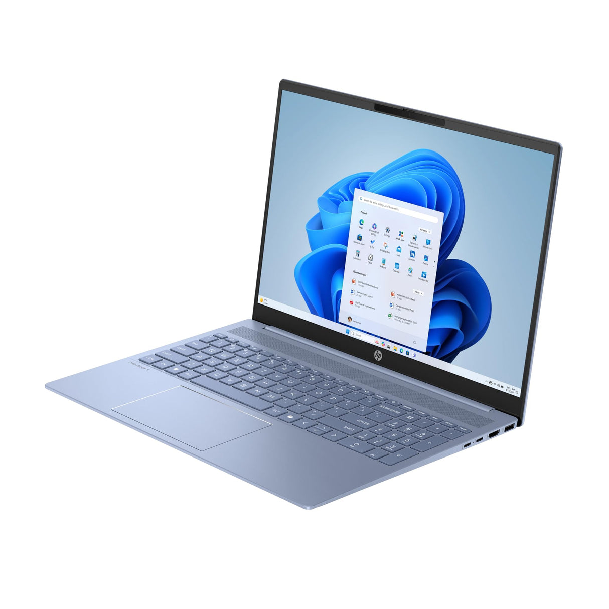 HP OmniBook 5 16″ OLED, Ordenador portátil (Procesador AMD Ryzen AI 7 350, 32GB RAM, 1TB SSD, Gráficos AMD Radeon 860M, Windows 11 Home) Azul - Teclado QWERTY Español