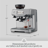 Sage - The Barista Touch - Cafetera Profesional con Pantalla Táctil, Molinillo Incorporado y Espumador de Leche, Acero Inoxidable Negro