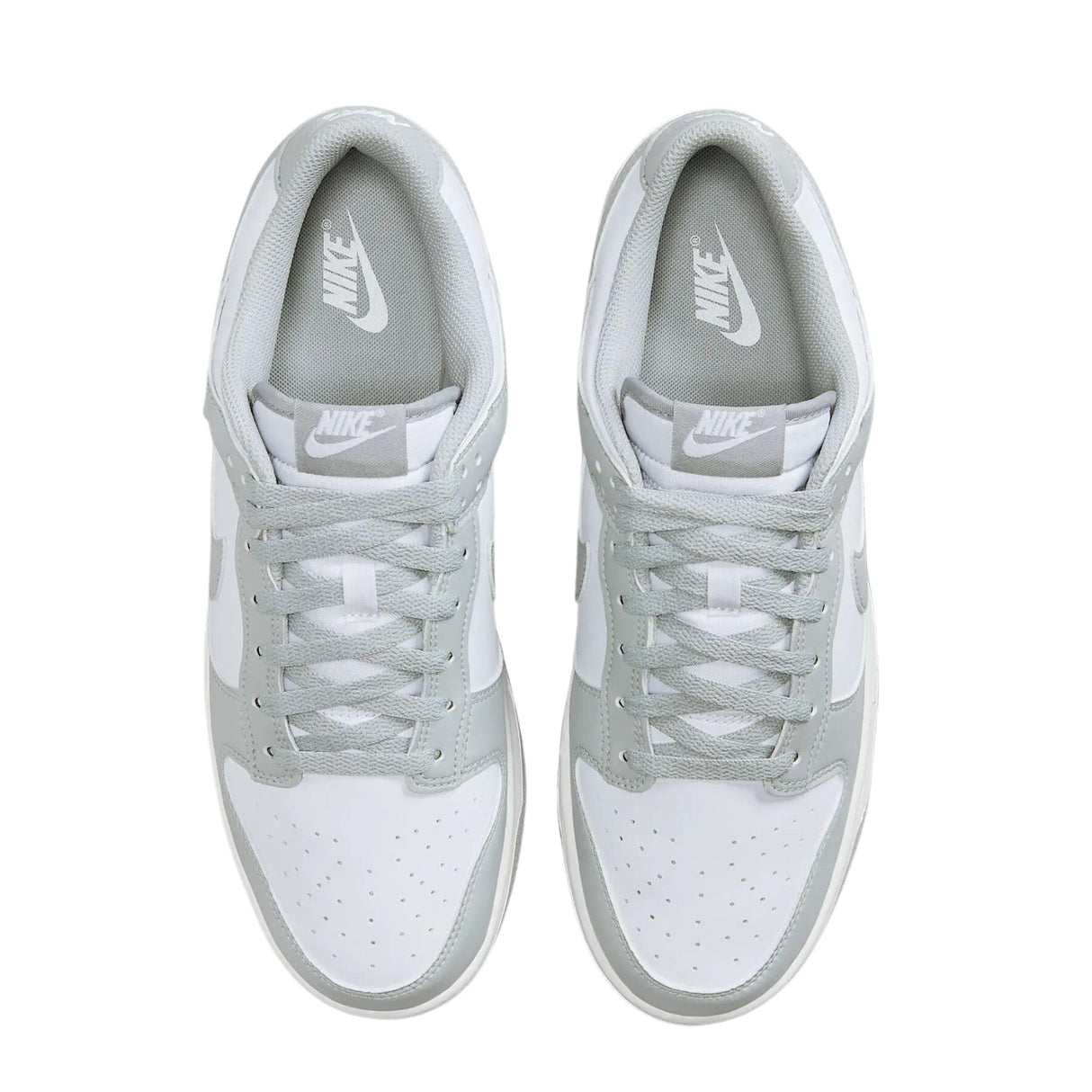 NIKE Dunk Low Retro, Sneaker Hombre, White/Lt Smoke Grey/White, 40.5 EU