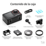 DJI Osmo Action 5 Pro Pack Esencial: cámara Deportiva, Sensor 1/1.3", vídeo 4K/120 fps, Seguimiento de Objetivos, estabilización, 2 Pantallas táctiles OLED, cámara de acción 4K para Deportes y Vlogs