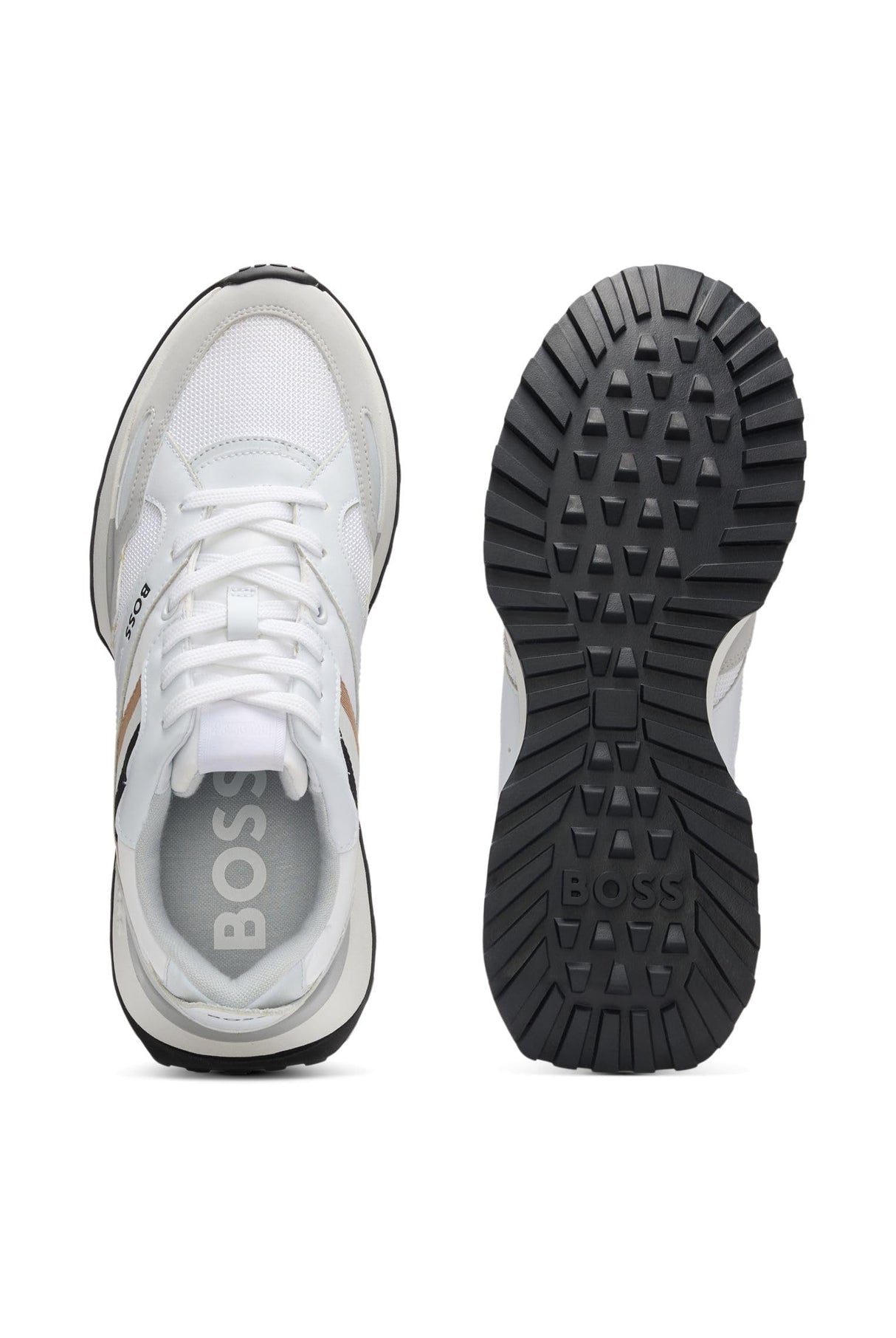 BOSS, Jonah_Runn_MX_N Hombre, Blanco, 42 EU