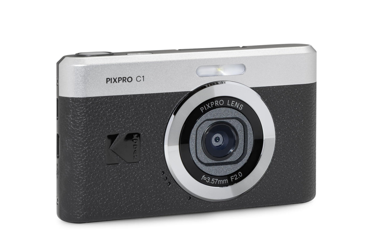 KODAK Pixpro C1 - Cámara Digital Ultra compacta | 13MP BSI CMOS, Zoom 4X, Pantalla LCD de 2.8", Flash LED, Batería integrada, Negro