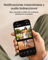 eufy Security Video Doorbell E340, cámara Doble con Sistema de Control de entregas, 2K Full HD y visión Nocturna a Color, Almacenamiento Local Ampliable hasta 128 GB, sin cuotas mensuales