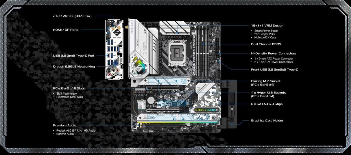 Asro Z790 Steel Legend WiFi Z790