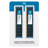 OWC 64 GB (2 x 32 GB) PC3-10600 1333MHz DDR3 ECC-R SDRAM Kit de actualización de Memoria para Mac Pro 2013