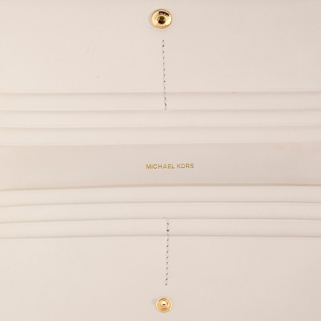 Michael Kors LG Slim Snap Wallet LT Cream One Size