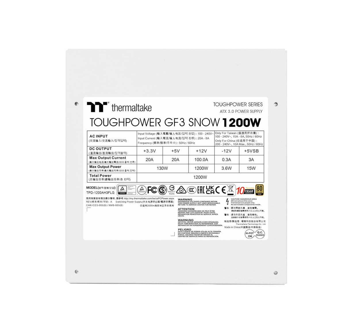 Toughpower GF3 Snow 1200W