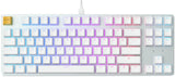 Glorious Gaming GMMK TKL (85%) - Teclado gaming mecánico, switches Gateron Brown (táctiles), keycaps dobles, RGB, hot swap y personalizable, TKL, distribuciones QWERTY estadounidense - Blanco