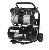 FIAC Compresor de Aire Portátil Silencioso SUPERSILENT 10, Sin Aceite, Presión Máxima 8 Bar, 1 Hp, Depósito 10 Litros, Nivel sonoro 58 dB LpA