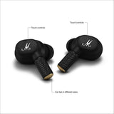 Marshall Motif II ANC - Audífonos Bluetooth inalámbricos con cancelación Activa de Ruido, 30 Horas de reproducción, Negro