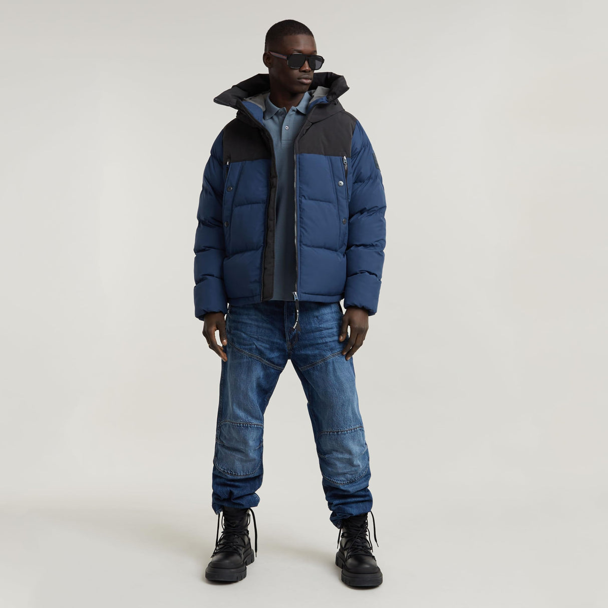 G-STAR Para Hombre Expedition puffer, Azul (dk sea blue D23645-D712-1023), XS