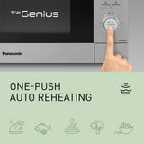Panasonic NN-CD88QSEPG Air Fry Combi Horno Microondas de 34 L con Grill De Cuarzo, 1000 W, Descongelación Automática, Sensor Genius, Acero Inoxidable, Plateado