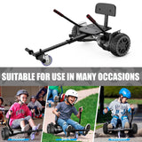 SISIGAD All-terrain Hoverboard 8.5 inches, Hoverboards with Go-Kart, Bluetooth,For Children and Adults