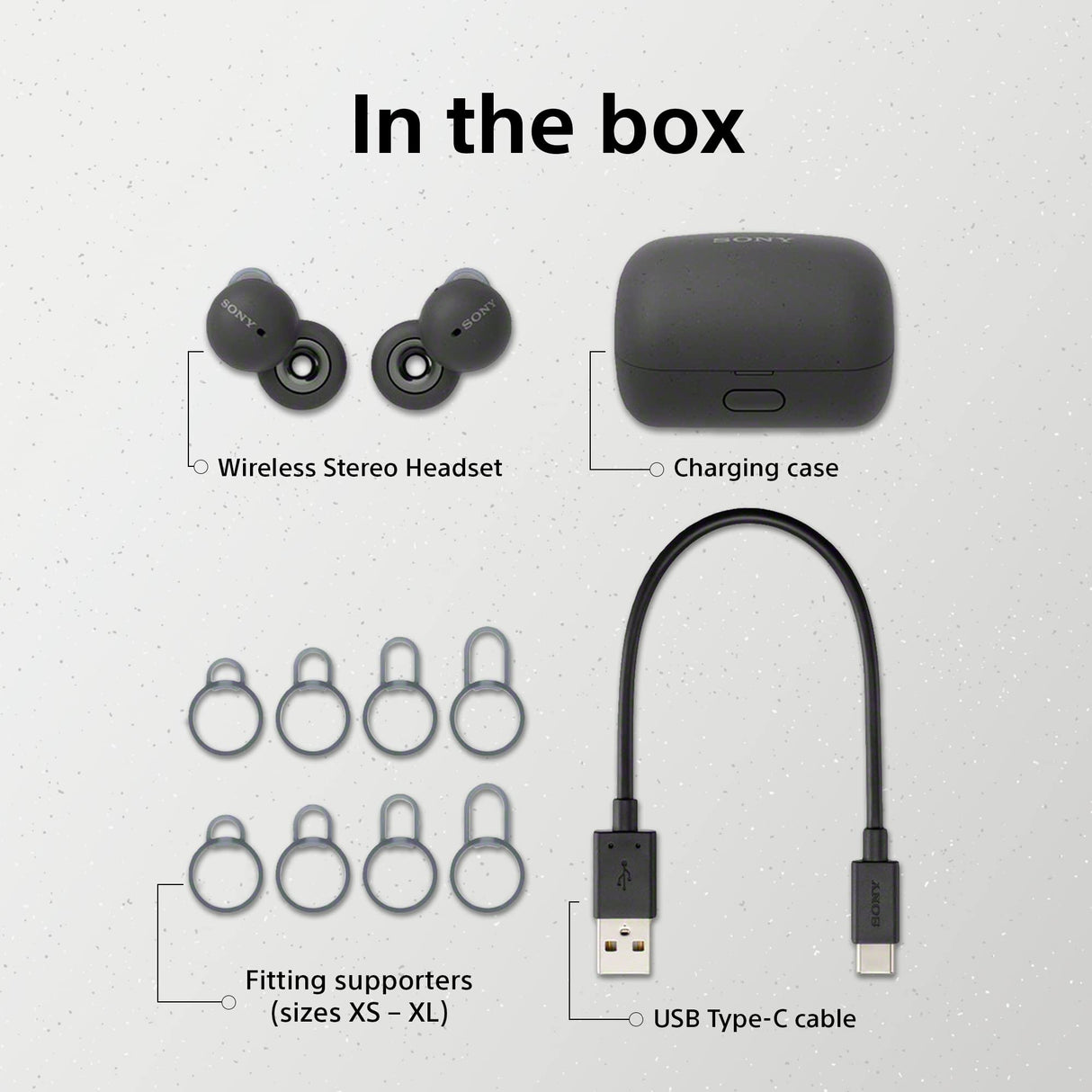 Sony LinkBuds - Innovadores auriculares Inalámbrico con diseño de anillo abierto que te mantienen conectado al mundo que te rodea, sin necesidad de quitártelos, Color Gris