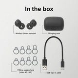 Sony LinkBuds - Innovadores auriculares Inalámbrico con diseño de anillo abierto que te mantienen conectado al mundo que te rodea, sin necesidad de quitártelos, Color Gris