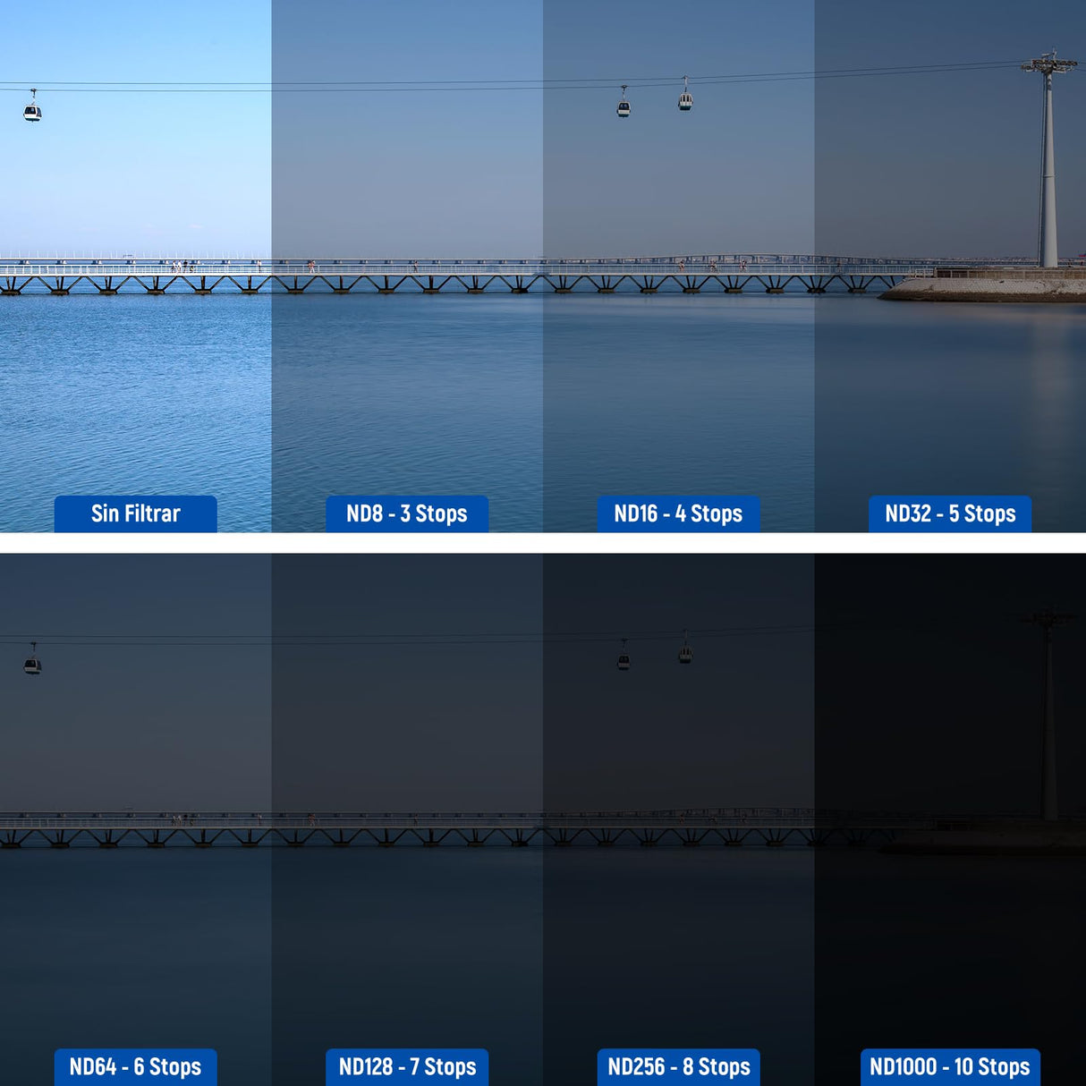 NEEWER Juego de 16 Filtros para Pocket 3, ND8 ND16 ND32 ND64 ND128 ND256 ND1000 ND8/PL ND16/PL ND32/PL ND64/PL Difusión Negra 1/4 1/8 Contaminación Luz UV CPL Compatible con DJI Osmo Pocket 3, FL-B06