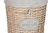 CESTA ROPA SET 3 MIMBRE ALGODON 45X45X55 CREMA