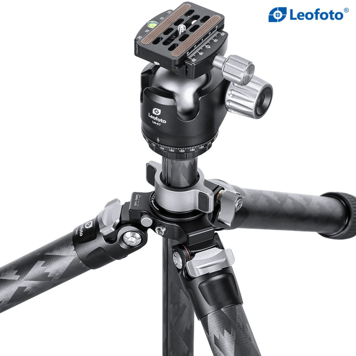 Leofoto - Mr Q-Serie - Trípode de Carbono para cámaras - Capacidad de Carga de 15 kg - Pies Extensibles - Altura mínima de 19 cm a una Altura máxima de 193 cm - LQ-365+LH-47